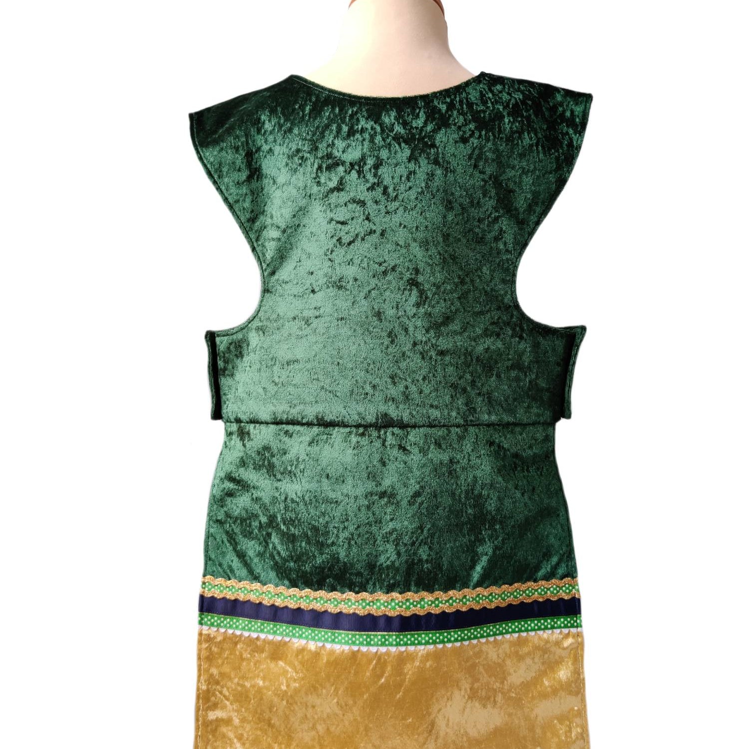 Back view of the emerald royal fairytale tabard