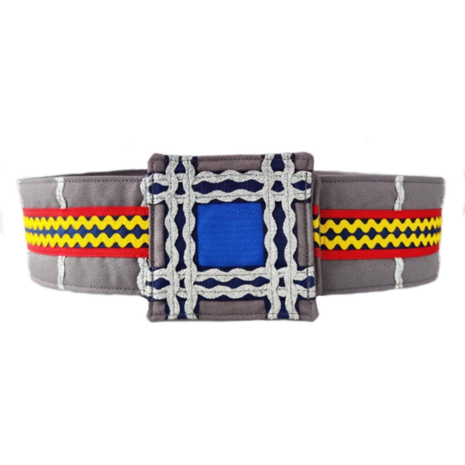 Front view of fairytale knight belt and buckle