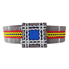 Front view of fairytale knight belt and buckle