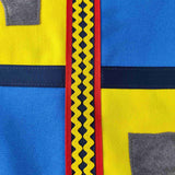 Close up of trimming decoration on the knight tabard